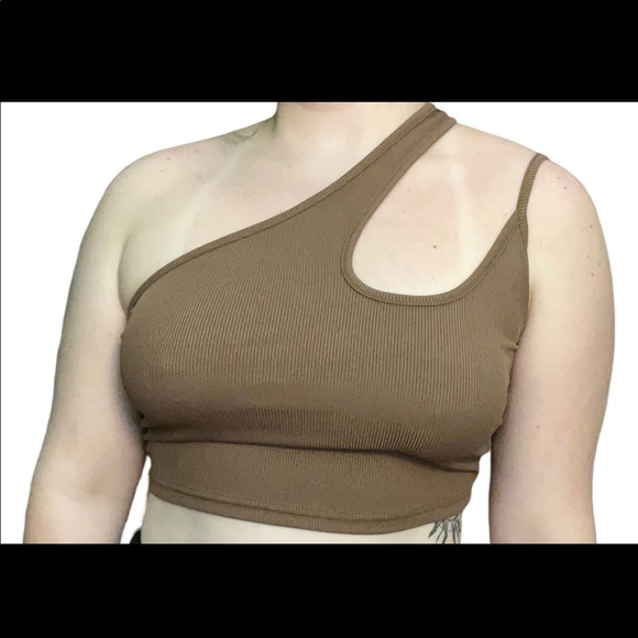 One-shoulder Crop Top - Picture 2 of 3
